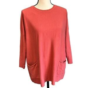 Staccato Super Soft Lightweight Orange Sweater Women's Small Medium